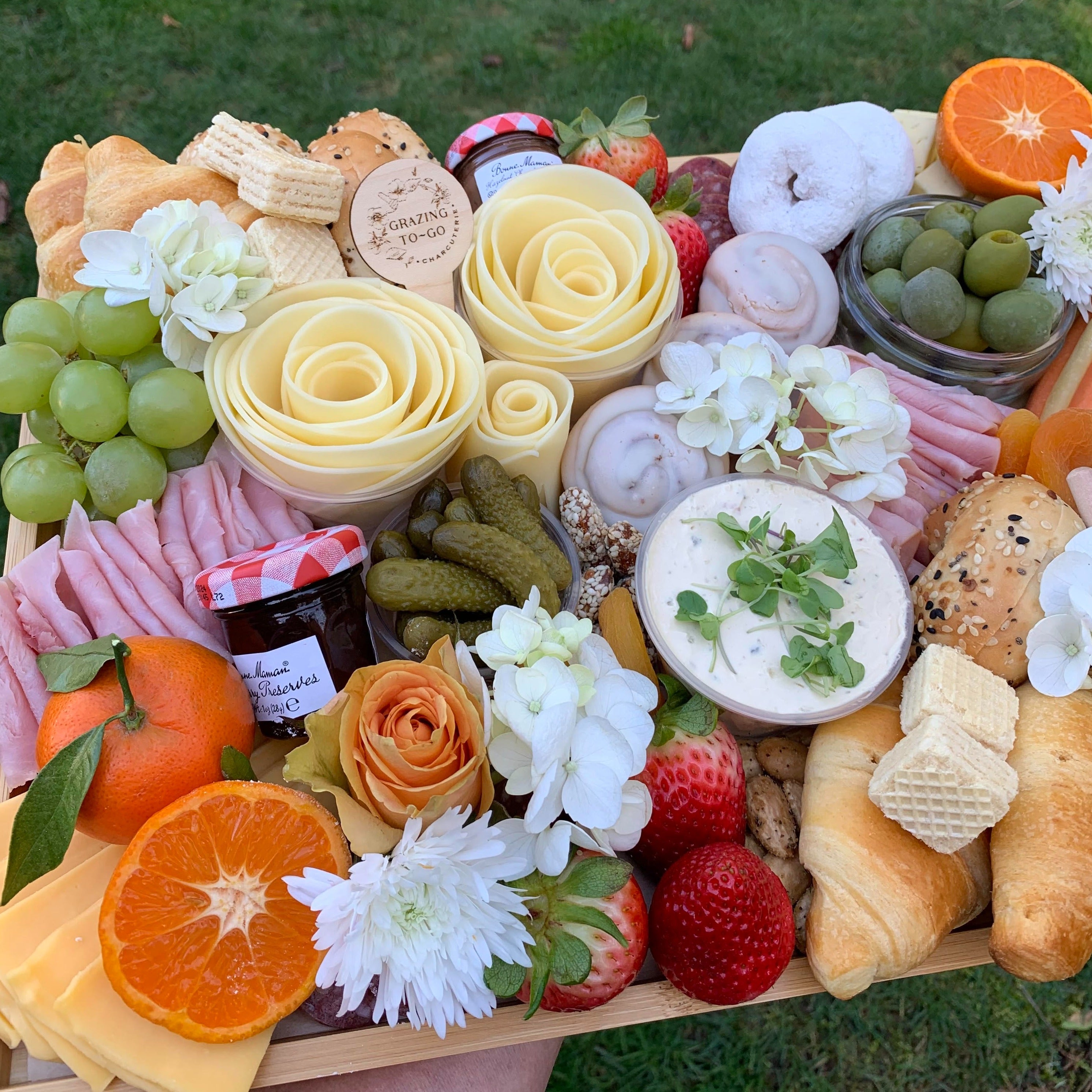just a little mini bridal brunch graze before coming... The Brunch Graze (Serves 8) โ Grazing To-Go
